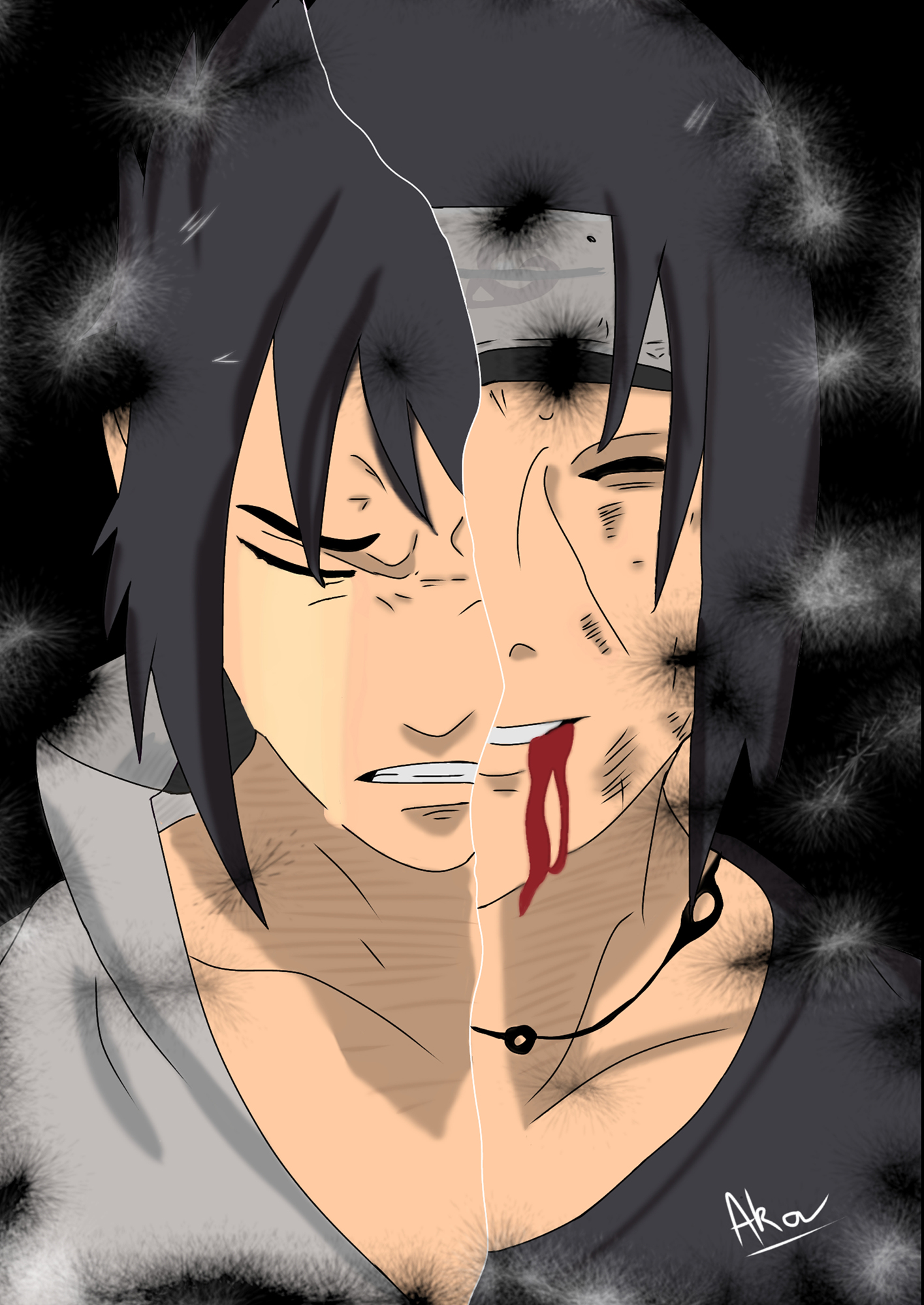 dessin de sasuke et itachi